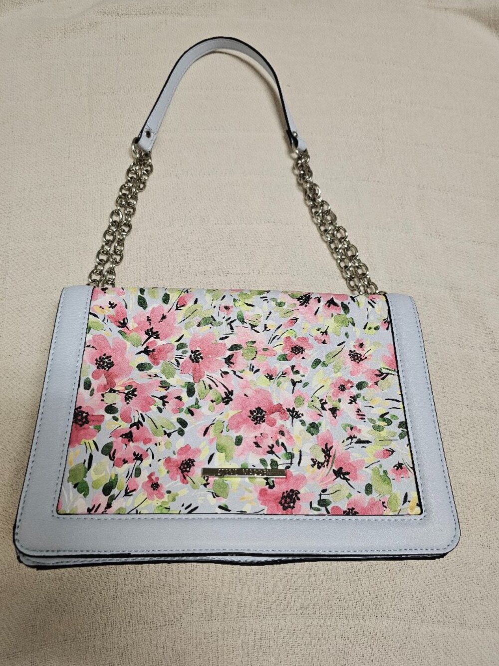 Steve Madden floral print crossbody bag, mettalic closure